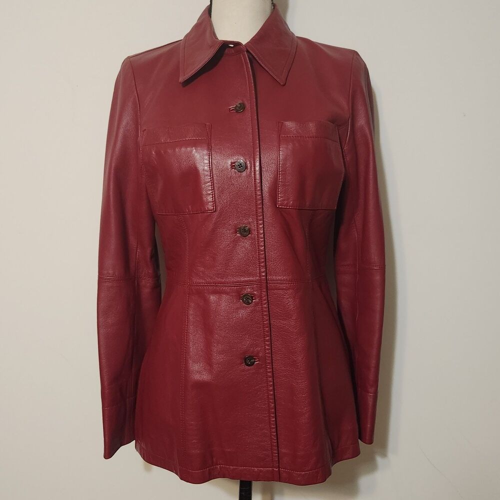 Ra Dieux Dieuse Japanese Vintage Red Leather Jacket